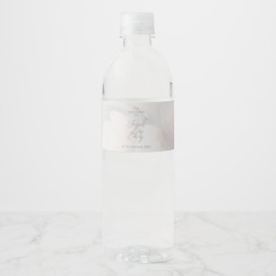 Cherry Blossom Wedding Waterfles Etiket