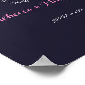 Cherry Blossom Wedding Welcome Poster (Hoek)