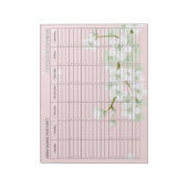Cherry Blossom Weekly Appointment Schedule Notitieblok (Linkerzijde)