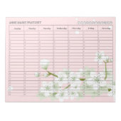 Cherry Blossom Weekly Appointment Schedule Notitieblok (Voorkant)