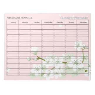 Cherry Blossom Weekly Appointment Schedule Notitieblok