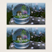 Cherry Blossom Wereldbol Bladwijzer Visitekaartjes (Voorkant /achterkant)