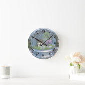 Cherry Blossom Wereldbol Clock Ronde Klok (Huis)