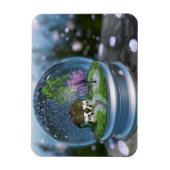 Cherry Blossom Wereldbol Flexible Magnet Magneet (Verticaal)