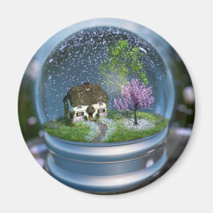 Cherry Blossom Wereldbol Magnet