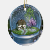 Cherry Blossom Wereldbol Ornament (Links)