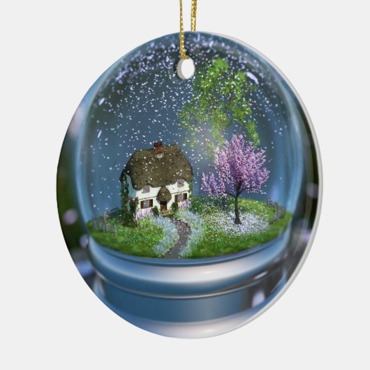 Cherry Blossom Wereldbol Ornament (Links)