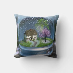 Cherry Blossom Wereldbol Pillow Kussen