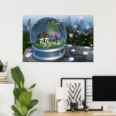 Cherry Blossom Wereldbol Print (Thuiskantoor)