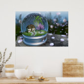 Cherry Blossom Wereldbol Print (Keuken)
