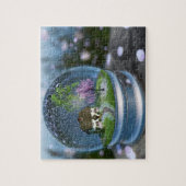 Cherry Blossom Wereldbol Puzzle Legpuzzel (Verticaal)