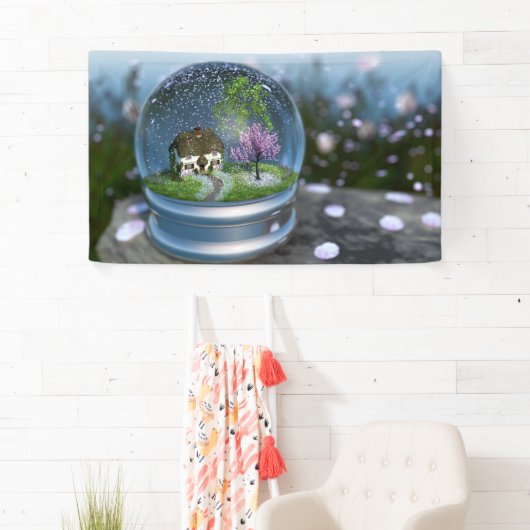 Cherry Blossom Wereldbol Spandoek (Insitu)