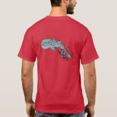 Cherry Blossom Whale Shark Back T-shirt (Achterkant)