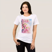 Cherry Blossom Whispers of Spring Tri-Blend Shirt (Voorkant volledig)