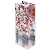 Cherry Blossom Wijn Cadeautas (Achterkant Gekanteld)