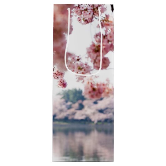Cherry Blossom Wijn Cadeautas (Voorkant)