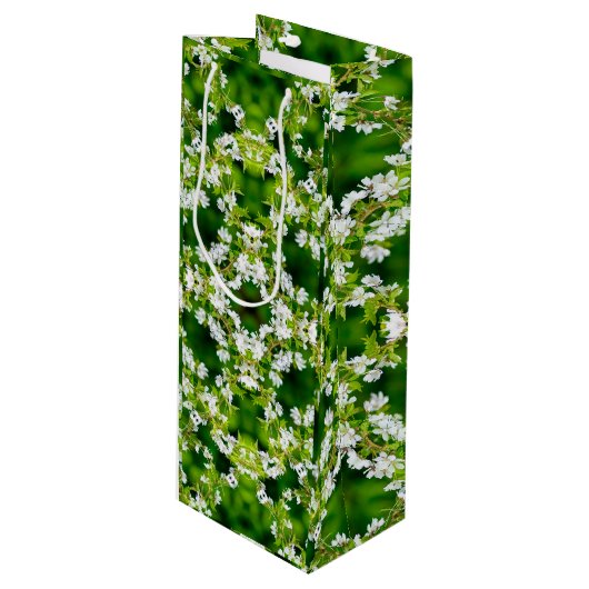 Cherry Blossom Wijn Cadeautas (Voorkant Gekanteld)