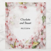 Cherry Blossom Wijn Etiket (Enkel label)