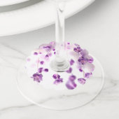 Cherry blossom wijnglaslabel (Dichtbij)