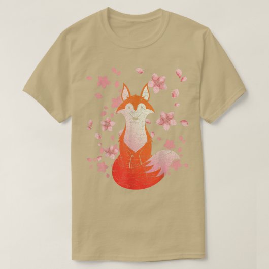 Cherry Blossom Wildlife Forest Dierenvriend Sakura T-shirt (Design voorkant)