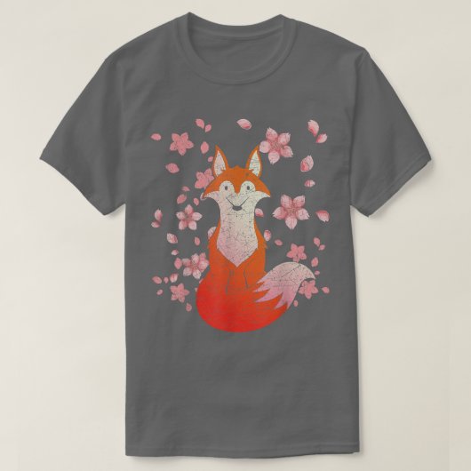 Cherry Blossom Wildlife Forest Dierenvriend Sakura T-shirt (Design voorkant)