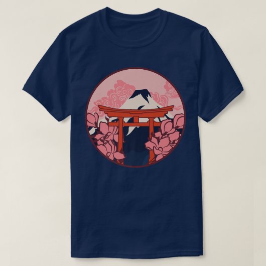 Cherry Blossom Woodblock T-shirt (Design voorkant)