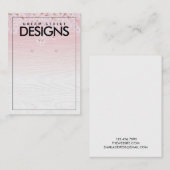 Cherry Blossom Wooden Earring Display Kaart Visitekaartje (Voorkant / Achterkant)