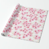 Cherry Blossom Wrapping Paper Cadeaupapier (Uitgerold)