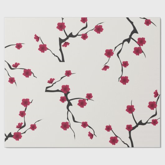 Cherry Blossom Wrapping Paper Cadeaupapier (Vlak)