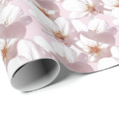 Cherry Blossom Wrapping Paper Custom Gift Paper Cadeaupapier (Rol Hoek)