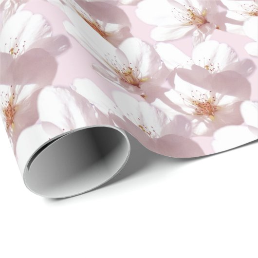 Cherry Blossom Wrapping Paper Custom Gift Paper Cadeaupapier (Rol Hoek)