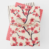 Cherry Blossom Wrapping Paper (Set van 3) (In situ)
