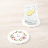 Cherry Blossom Wreath Scripture Zandsteen Onderzetter (Zijkant)