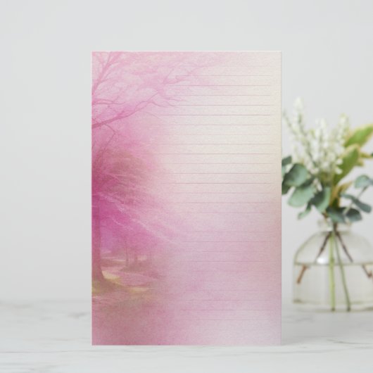 Cherry Blossom Writing Paper Briefpapier (Staand voorkant)