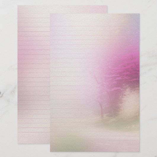 Cherry Blossom Writing Paper Briefpapier (Voorkant / Achterkant)