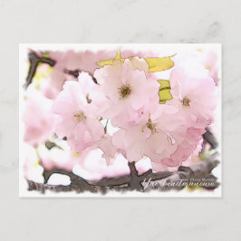 Cherry Blossom "Yae-benitoranowo" Briefkaart