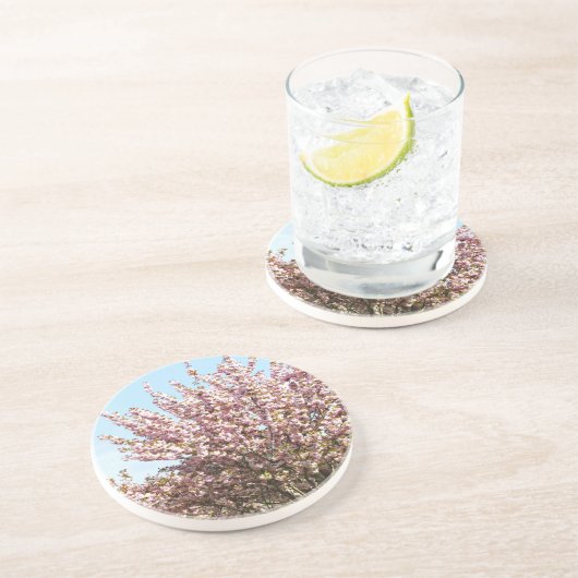 Cherry Blossom Zandsteen Onderzetter (Zijkant)