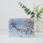 Cherry Blossom Zen Flowering Tree Post Card Briefkaart (Staand voorkant)