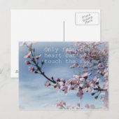 Cherry Blossom Zen Flowering Tree Post Card Briefkaart (Voorkant / Achterkant)