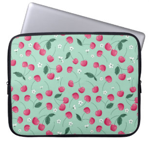 Cherry Blossom: Zomer Feestelijk Ontwerp Laptop Sleeve