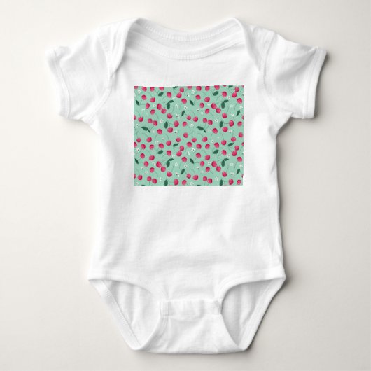 Cherry Blossom: Zomer Feestelijk Ontwerp Romper (Voorkant)