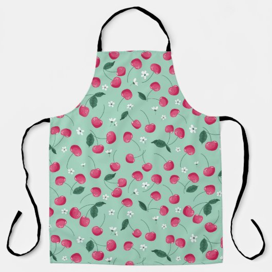 Cherry Blossom: Zomer Feestelijk Ontwerp Schort (Voorkant)