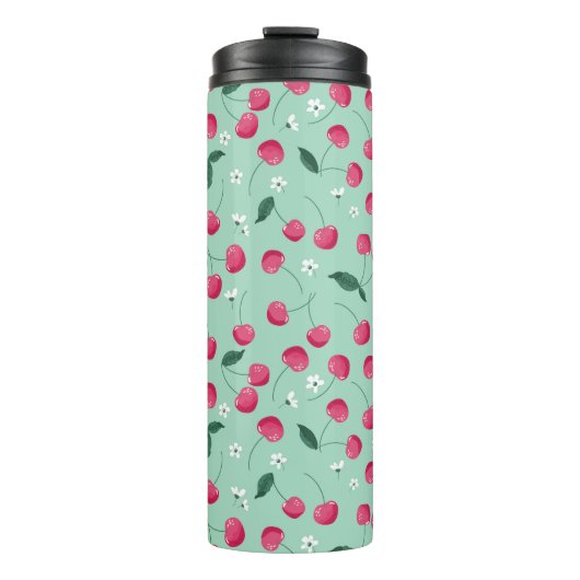 Cherry Blossom: Zomer Feestelijk Ontwerp Thermosbeker (Voorkant)
