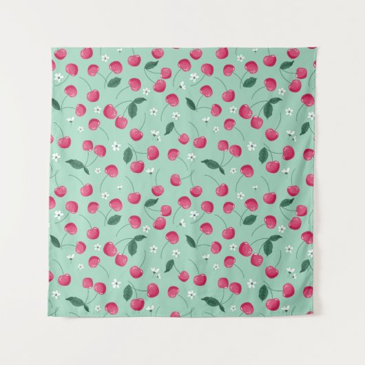Cherry Blossom: Zomer Feestelijk Ontwerp Wandkleed (Voorkant)