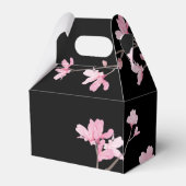 Cherry Blossom - zwart Bedankdoosjes (Achterkant)