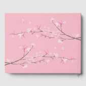 Cherry Blossom - zwart Gastenboek (Achterkant)
