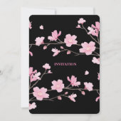 Cherry Blossom - zwart Kaart (Voorkant)