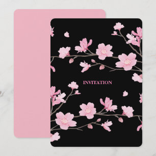 Cherry Blossom - zwart Kaart