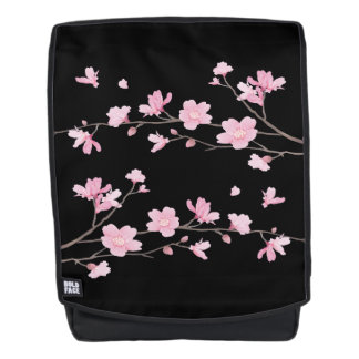 Cherry Blossom - zwart Rugtassen