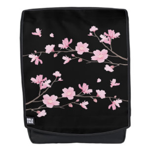 Cherry Blossom - zwart Rugtassen